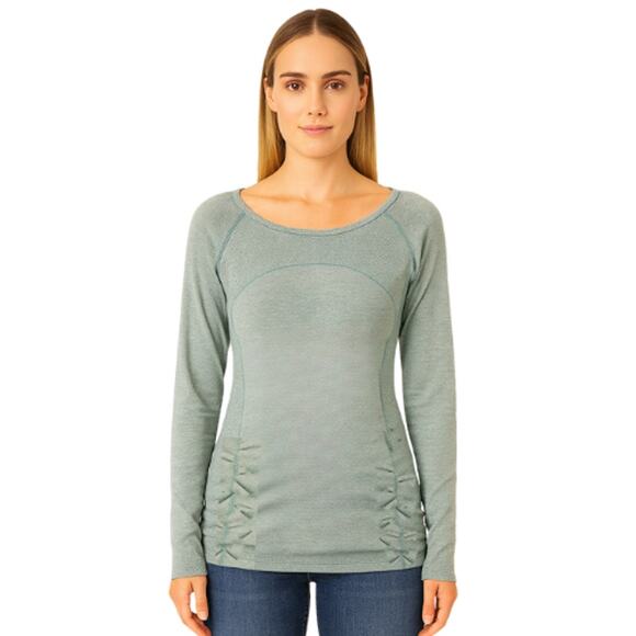 United by Blue Ruched Side Long Sleeve Top in Teal – NWT Size 3X - Picture 1 of 5